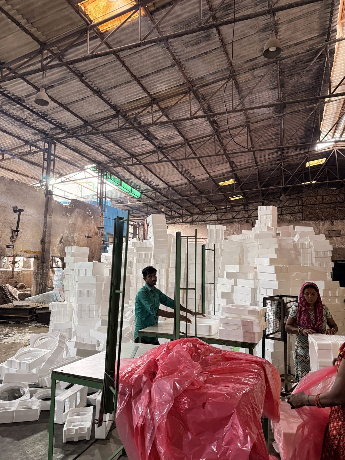 Team at work on the production floor